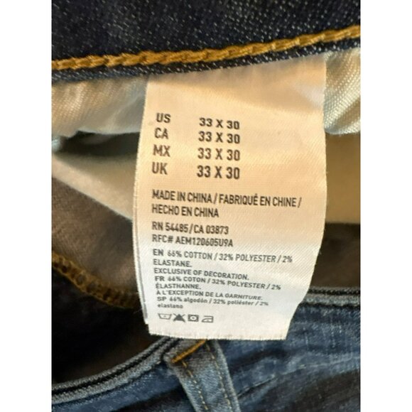 American Eagle Men's Extreme Flex 4 Slim Jeans Size 33x30 - Picture 7 of 9
